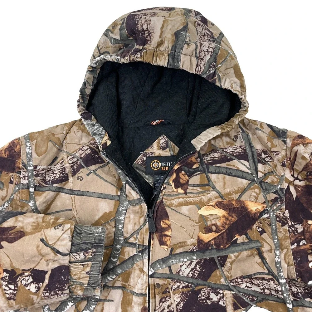 Camo‎ Jacket Boys 3XL Fusion 3D Camo Hooded Lined Canvas Parka Y2K Youth